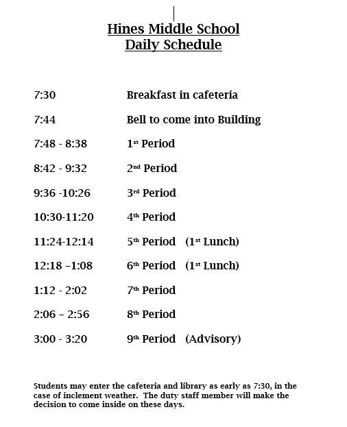 Regular Bell Schedule